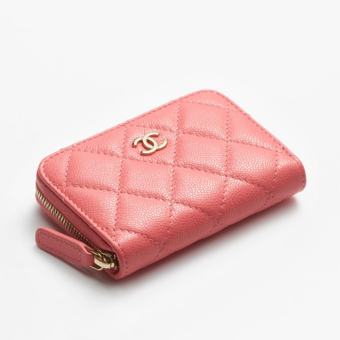 Ch**el Classic Zipped Coin Purse Pink For Women 4.3in/11cm AP0216 B10583 NZG80