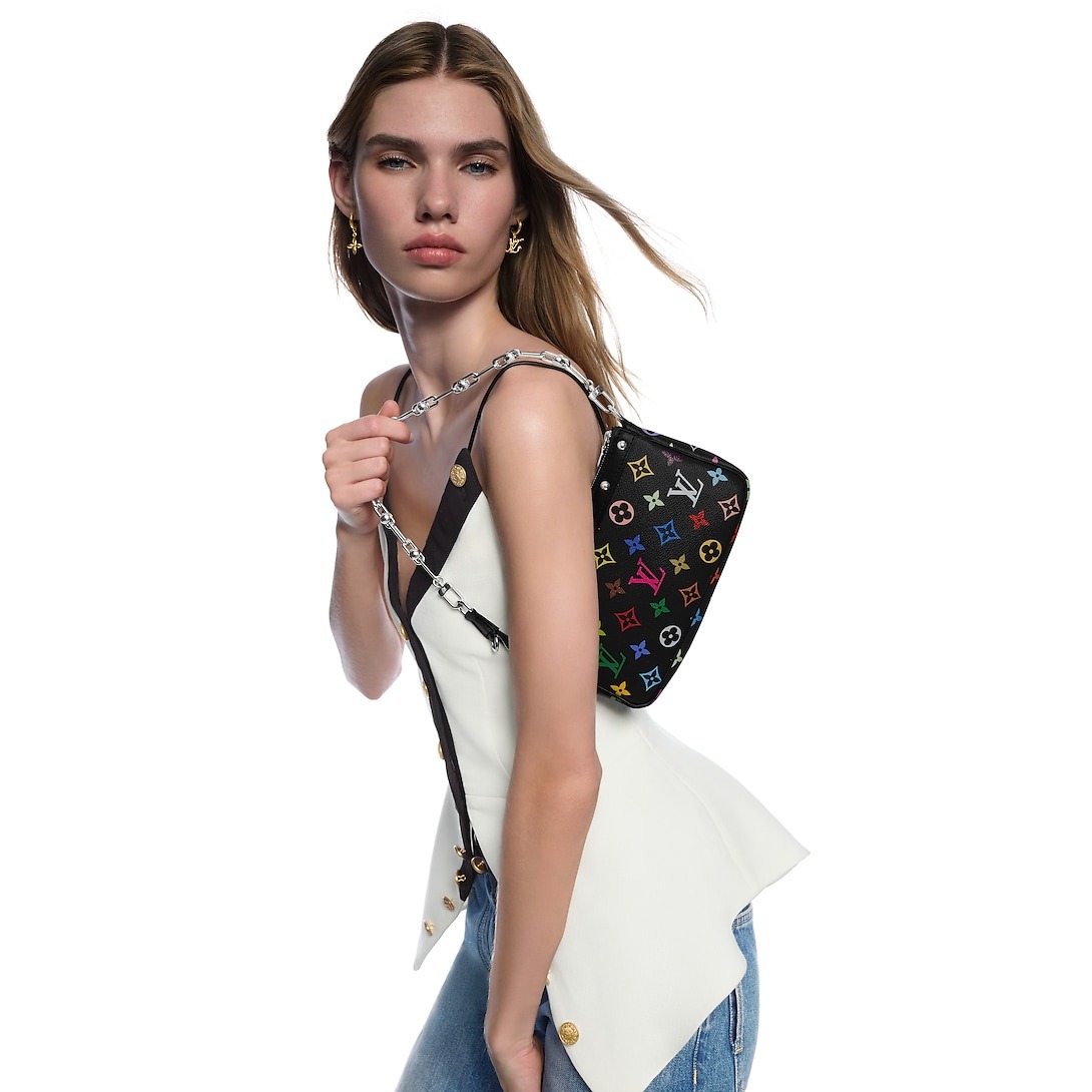 L0vis Vvtt0n LV x TM Pochette Accessoires Multicolore Noir For Women 8.7in/22cm M13663