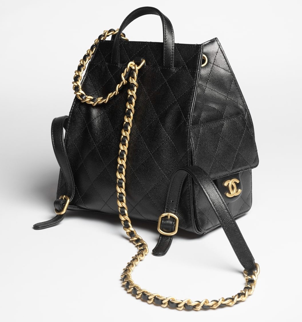 Ch**el 25 Medium Backpack Black For Women 9.1in/23cm AS5600-B20304-94305