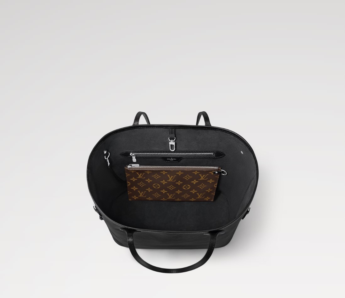 L0vis Vvtt0n Neverfull MM Bag Black For Women 12.2in/31cm M11930