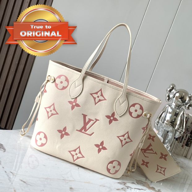 [True-to-ORIGINAL] L0vis Vvtt0n Neverfull MM Creme For Women 12.2in/31cm M21579