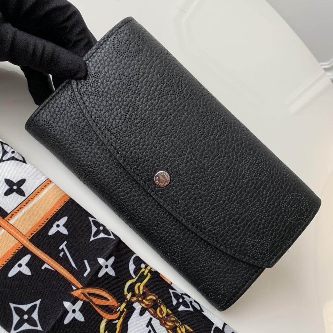 L0vis Vvtt0n Iris Wallet Monogram Canvas Black For Women, Women’s Wallet 7.48in/19cm LV M60143