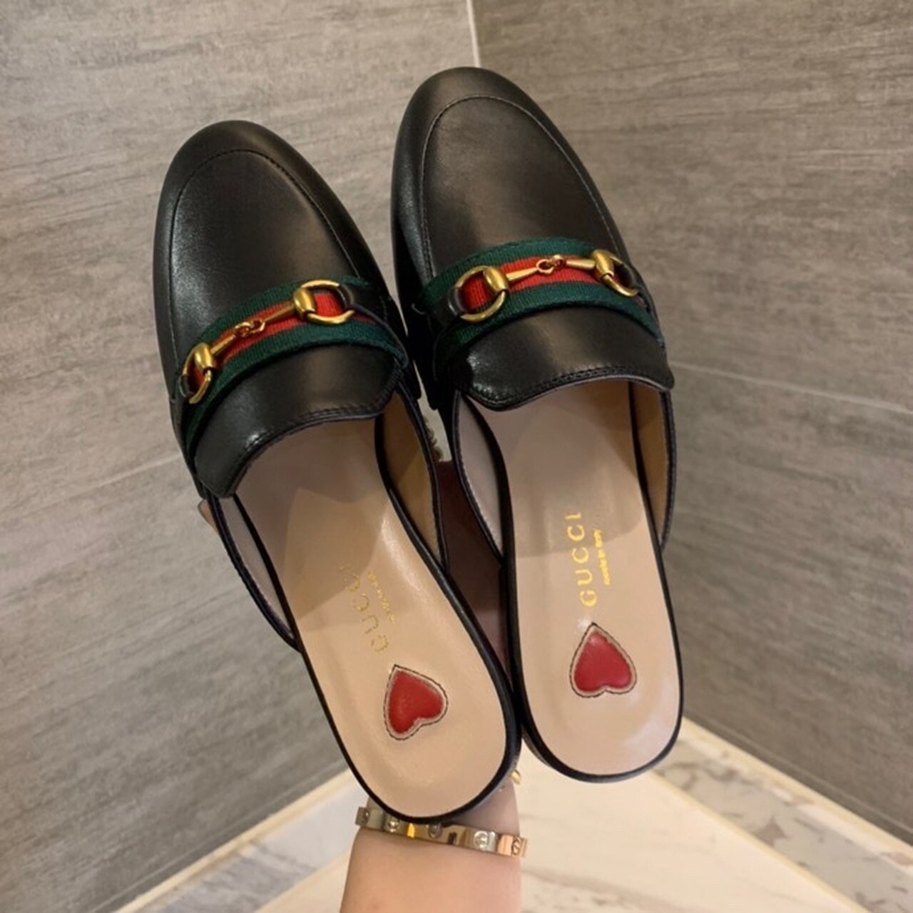 Gvc*1 Women’s Princetown Slipper Black For Women GG ‎629084 CQXM0 1060