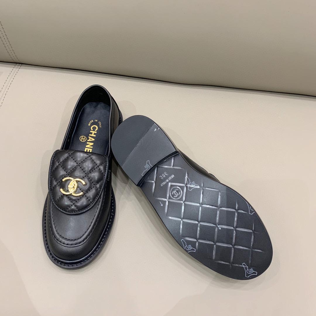 Ch**el Loafers Black For Women, Women’s Shoes G36646