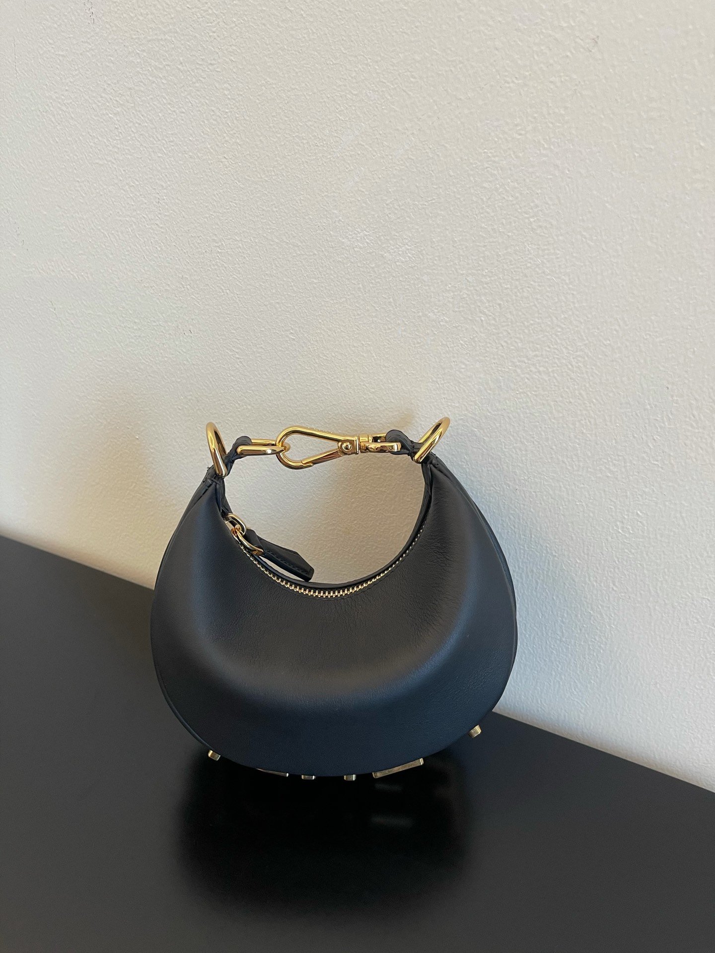 F**di Nano F**digraphy Black For Women, Women’s HandBags 6.7in/17cm FF 8BR798A5DYF1HEJ