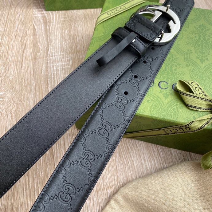 Gvc*1 Signature  Belt Black For Women, Women Belt 411924 CWC1N 1000