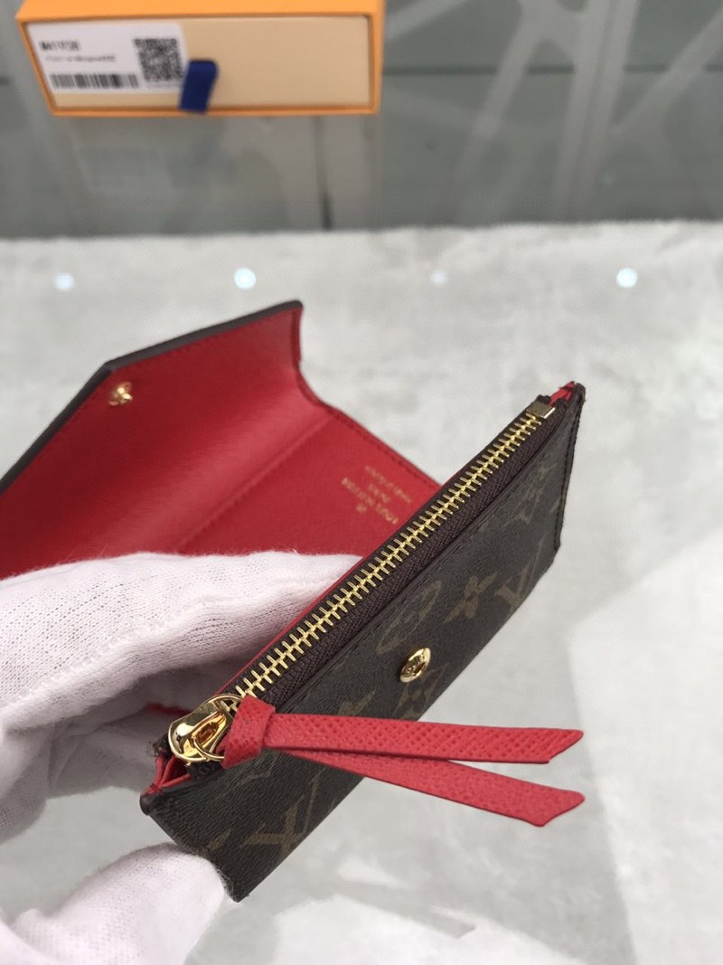 L0vis Vvtt0n Victorine Wallet In Monogram Canvas Red For Women, Women’s Wallet 12cm LV M41938