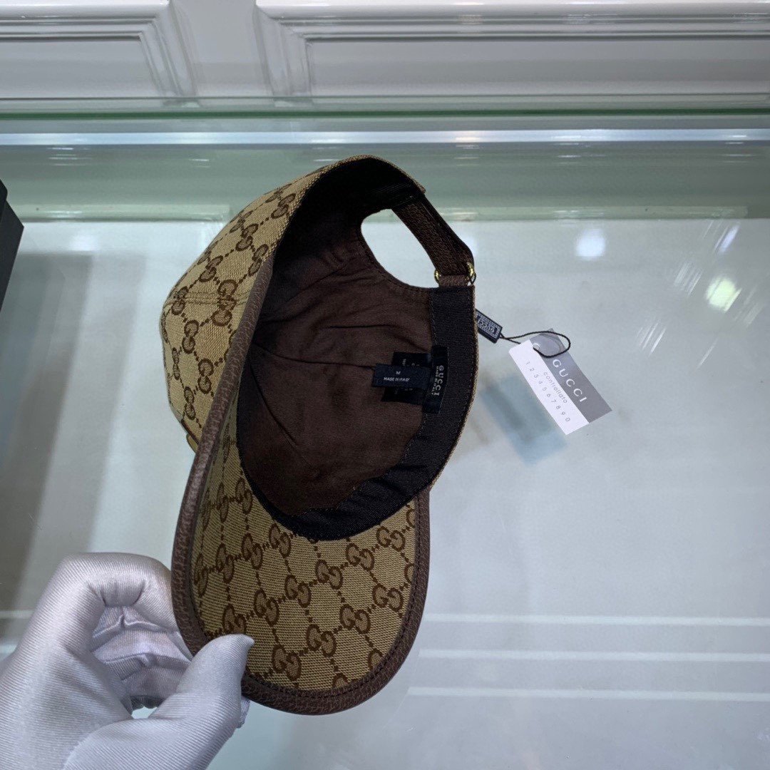 Gvc*1 Canvas Baseball Hat Brown GG Hat