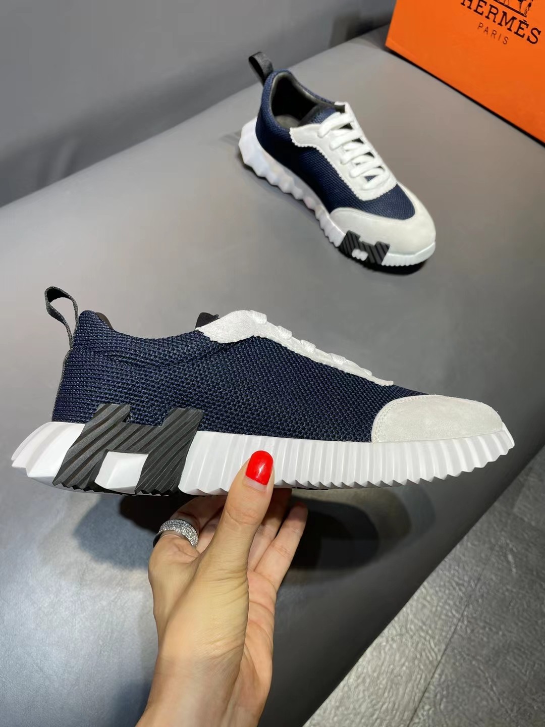 H**me5 Bouncing Sneaker Dark Blue For Men