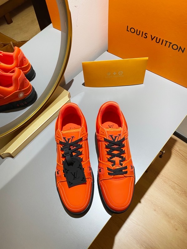 L0vis Vvtt0n Trainer Sneaker Rubber Orange Virgil Abloh For Men LV 1A9FHE