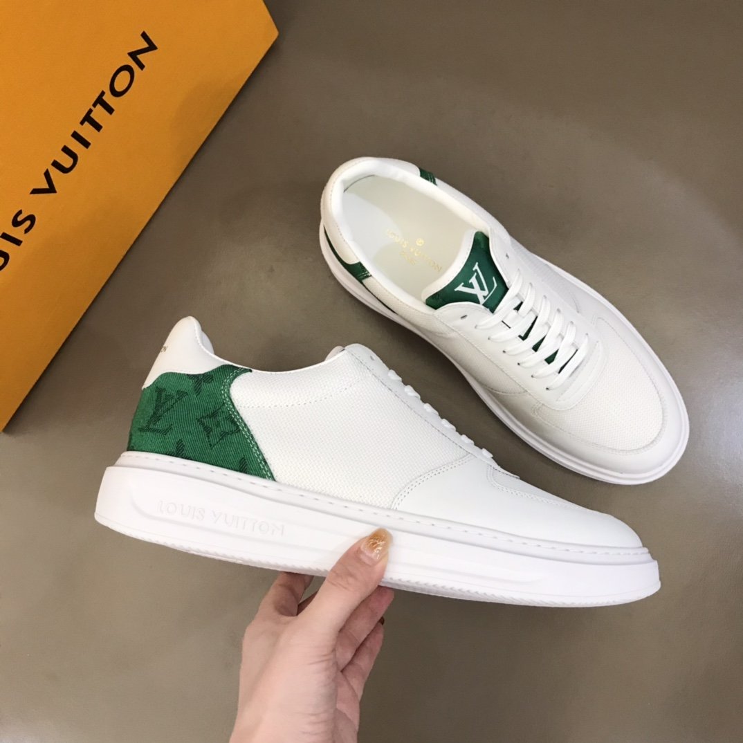 L0vis Vvtt0n Rivoli Sneaker Monogram Metallic Canvas White/Green For Men LV