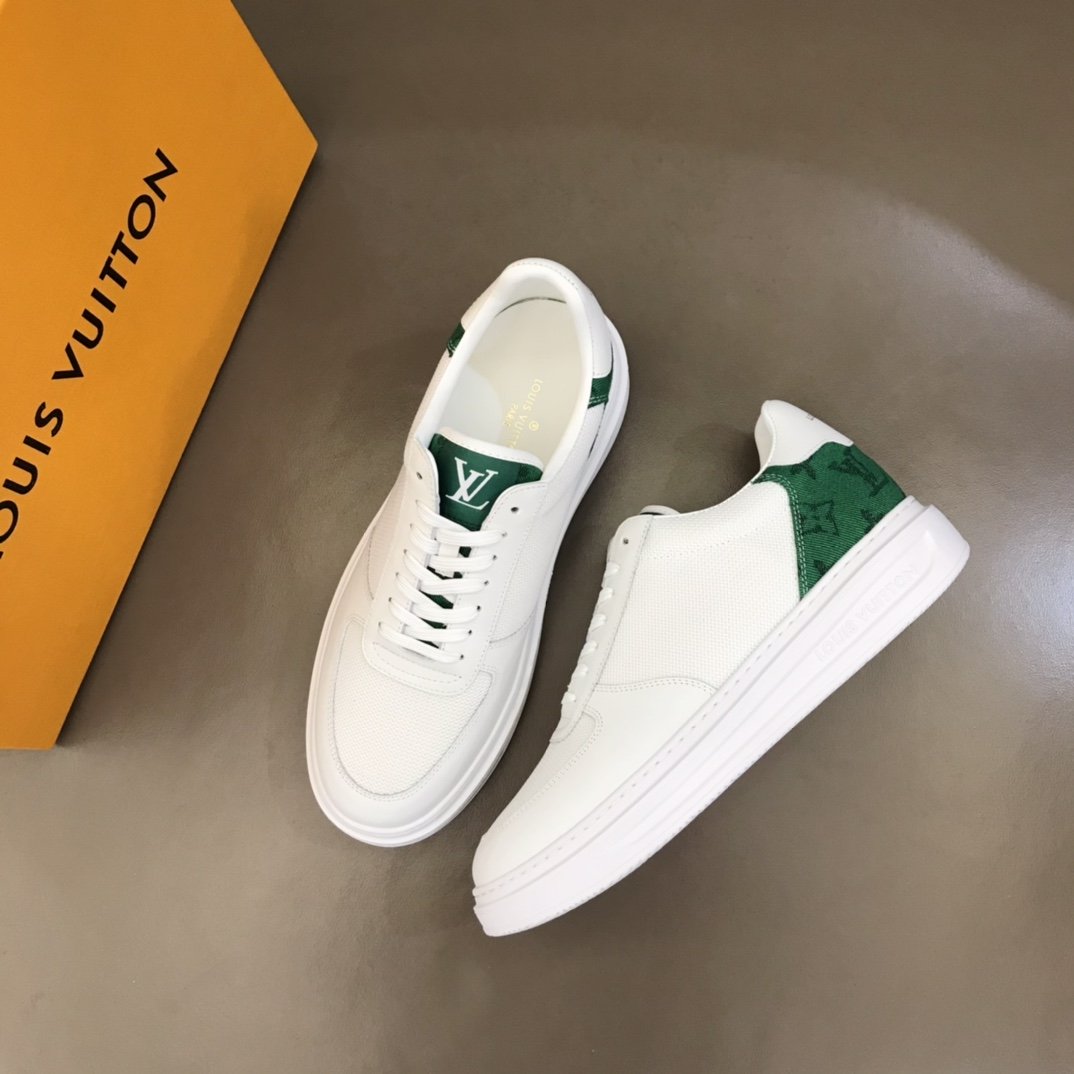 L0vis Vvtt0n Rivoli Sneaker Monogram Metallic Canvas White/Green For Men LV