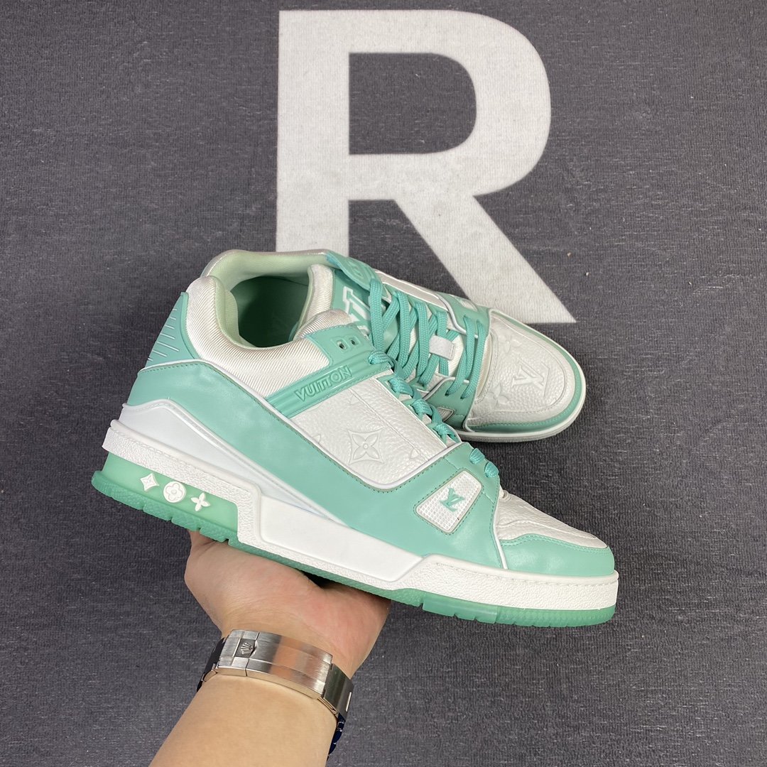 L0vis Vvtt0n Trainer Sneaker Rubber Monogram Mint Virgil Abloh For Men LV