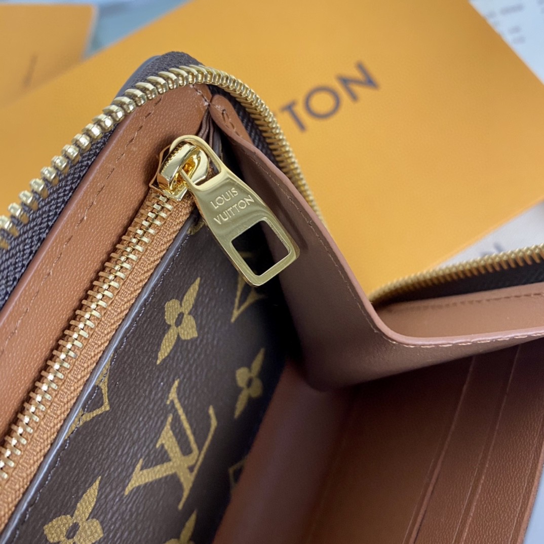 L0vis Vvtt0n Zippy Wallet Trunk Monogram Canvas For Men, Men’s Wallet 7.7in/19.5cm LV