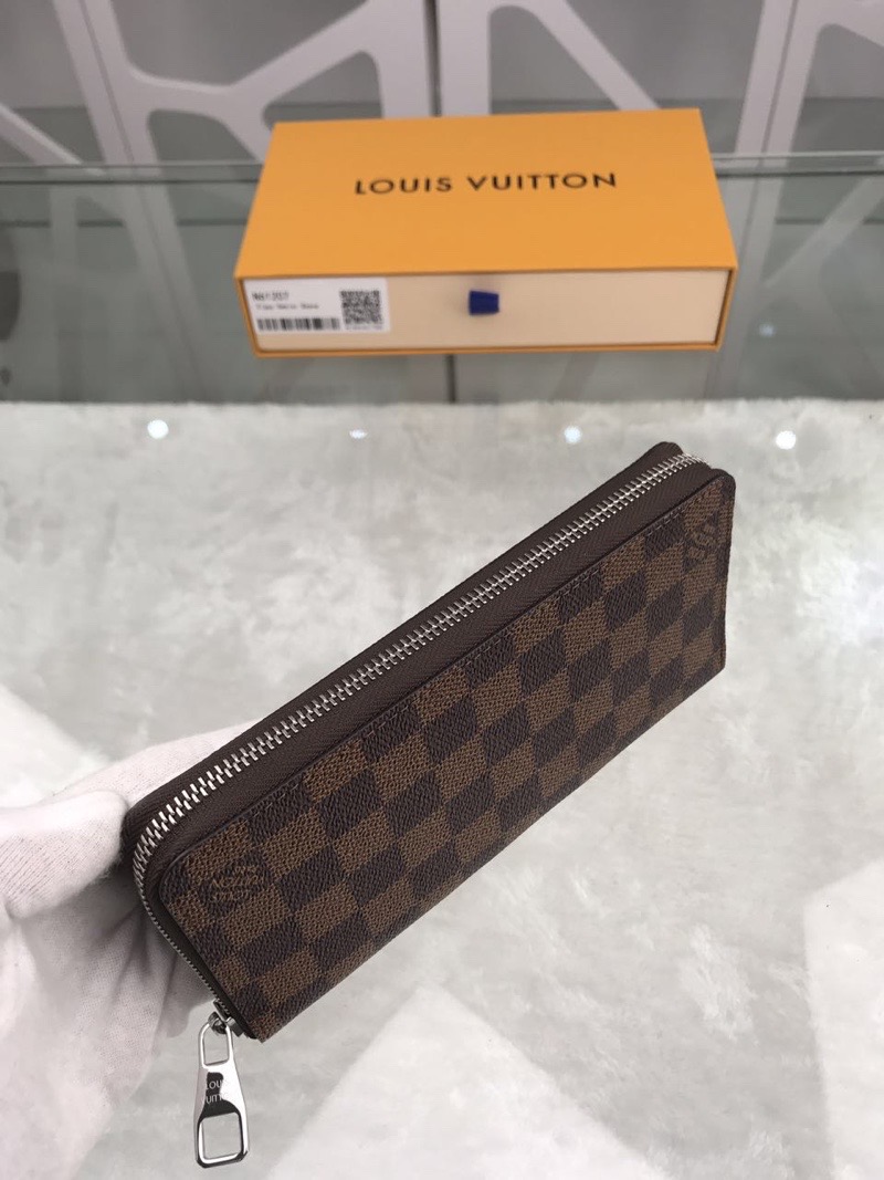 L0vis Vvtt0n Zippy Wallet Vertical Wallet Damier Ebene Canvas For Men, Men’s Wallet 7.9cm/20cm LV