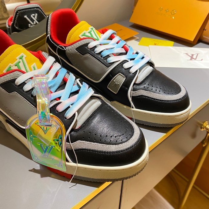 L0vis Vvtt0n Trainer Sneaker Rubber Grain Multiple Color Virgil Abloh For Men LV