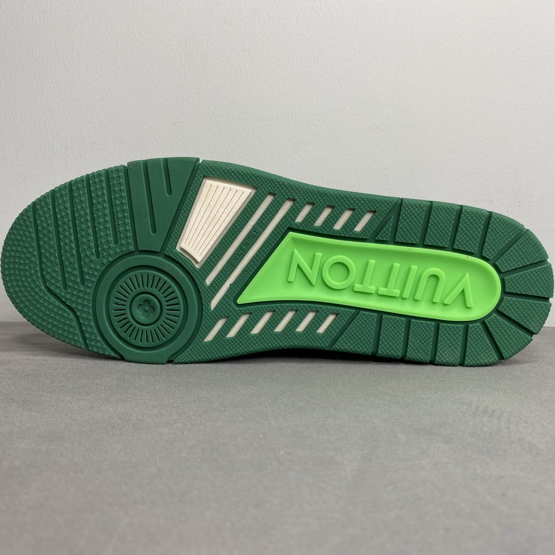 L0vis Vvtt0n Trainer Sneaker Mix Of Materials White/Green Virgil Abloh For Men LV 1A9VNK
