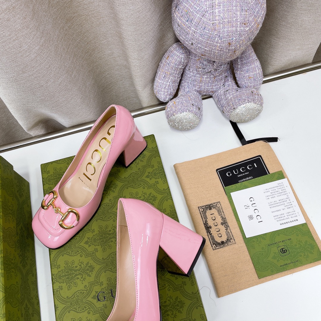 Gvc*1 Women’s Mid-Heel Ballet Flat With Horsebit Light Pink For Women GG