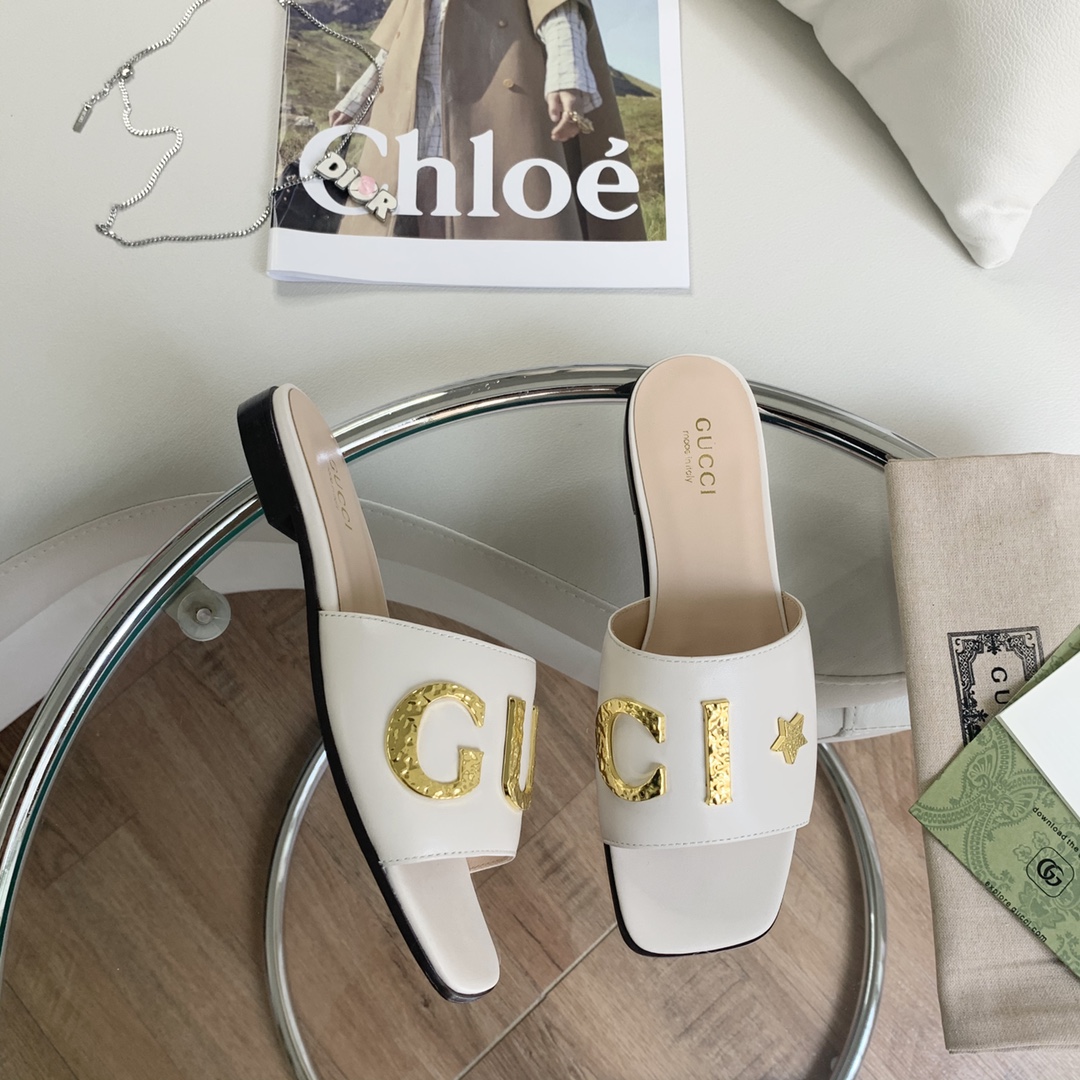 Gvc*1 Women’s ‘Gvc*1’ Slide White For Women GG ‎694858 C9D00 9022