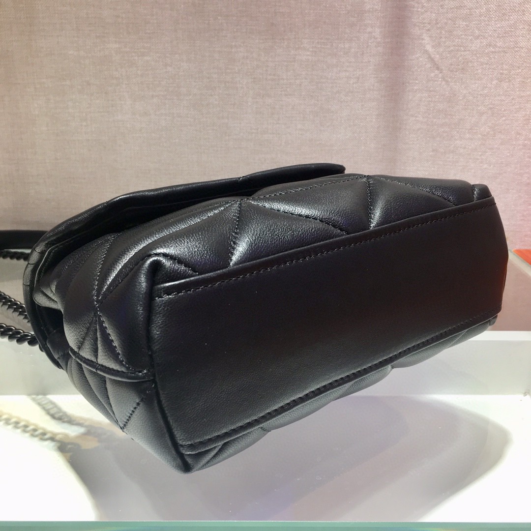 Pra*a Small Nappa Spectrum Bag Black For Women, Women’s Bags 8.6in/22cm 1BD233_WDF0_F0ES9_V_OOO