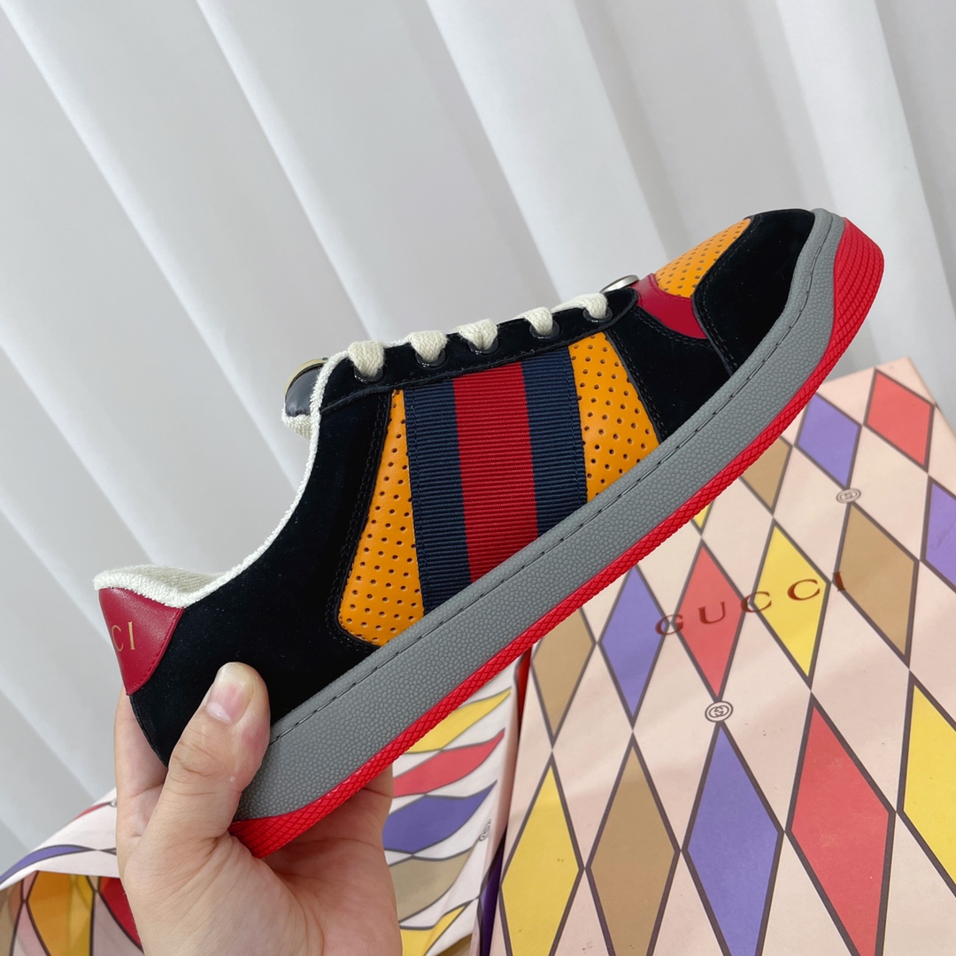 Gvc*1 Women’s Screener Sneaker Black/Yellow For Women GG