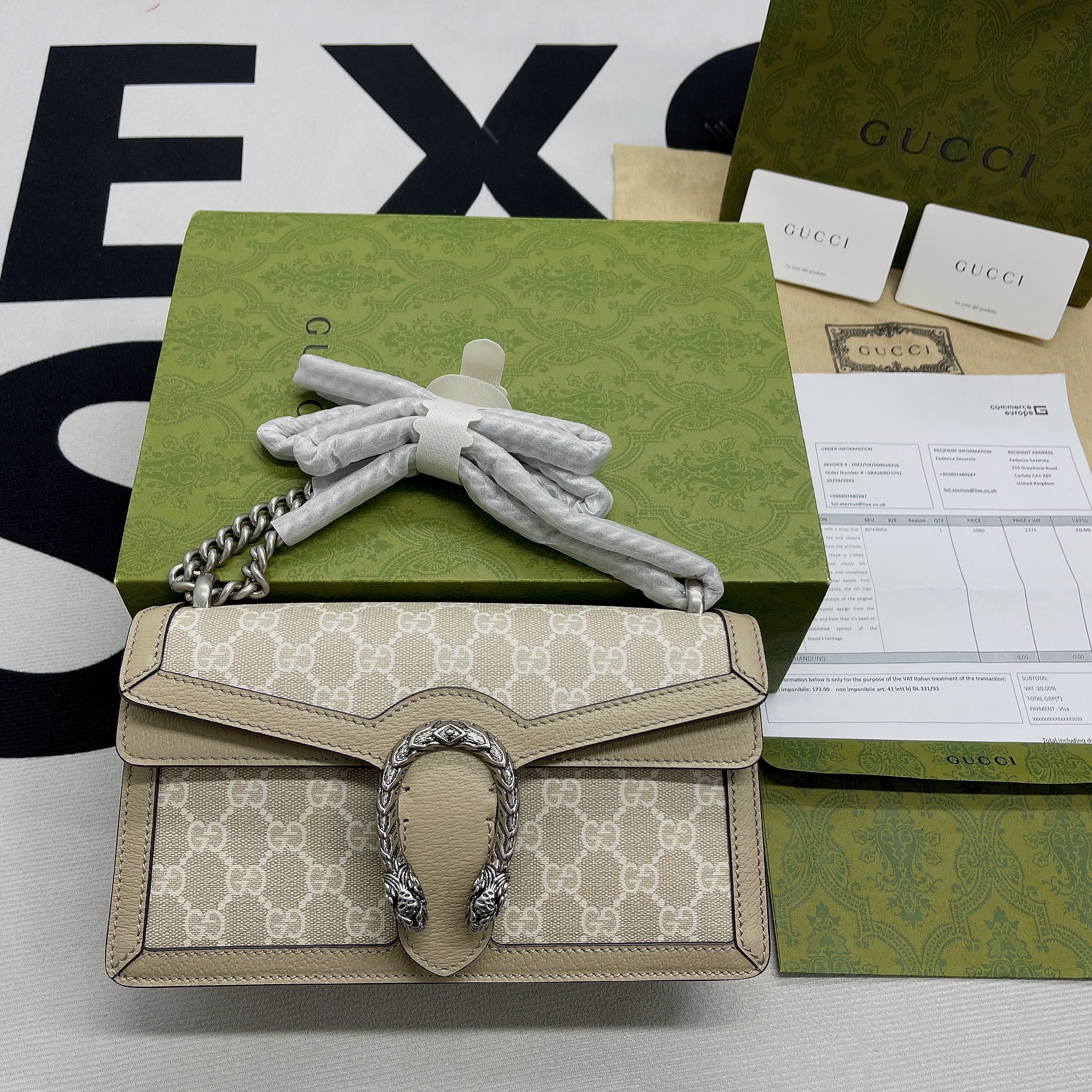 Gvc*1 Dionysus Small GG Bag Beige For Women, Women’s Bags 10in/25cm GG ‎499623 UULBN 9683