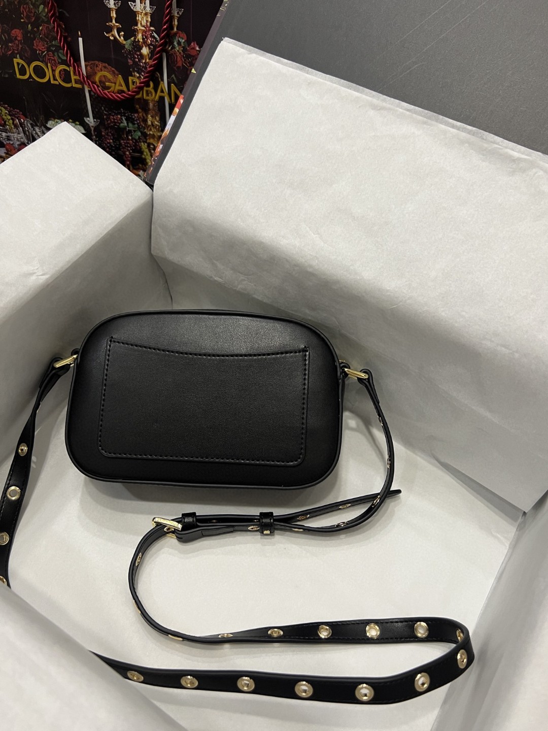 Dolce & Gabbana Crossbody 3.5 Bag Black For Women 7.5in/19cm DG BB7095AW57680999