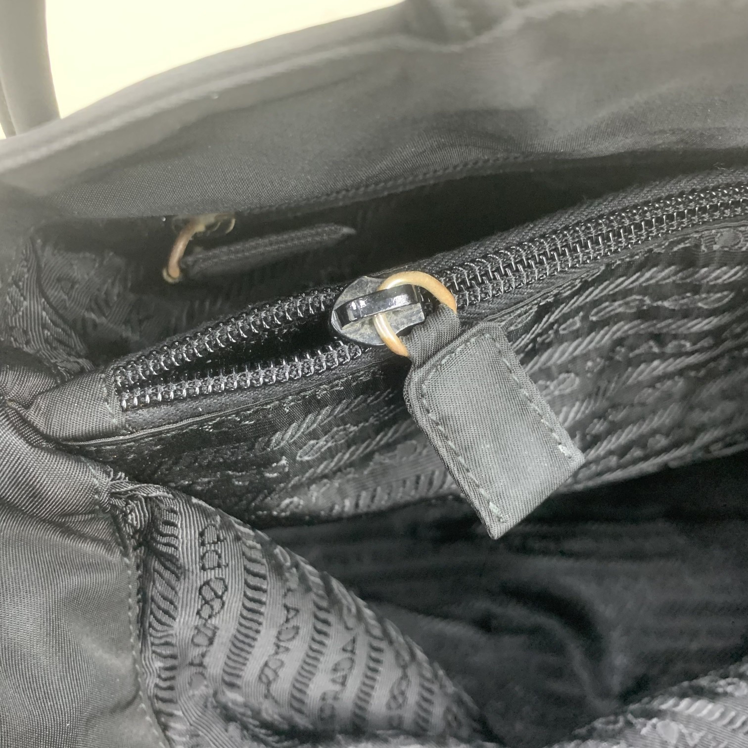 Pra*a Saffiano Tote Bag Black For Women, Women’s Bags 14.5in/37cm