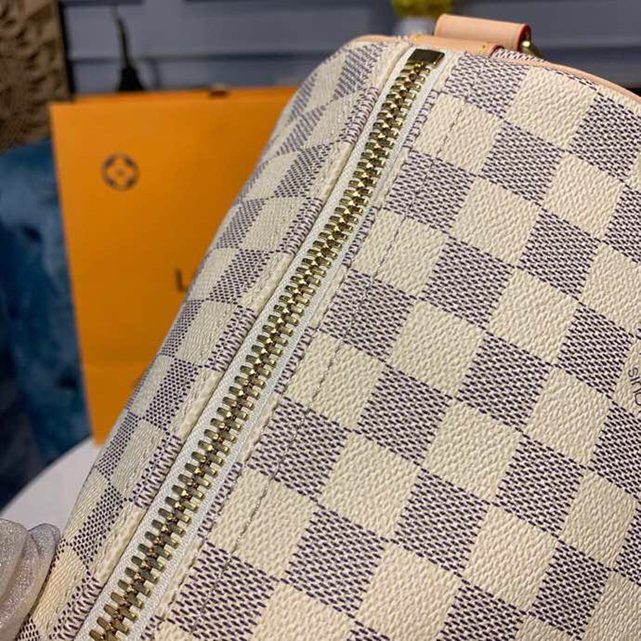 L0vis Vvtt0n Keepall Bandouliere 45 Damier Azur Canvas Travel Bags 17.7in/45cm LV N41430