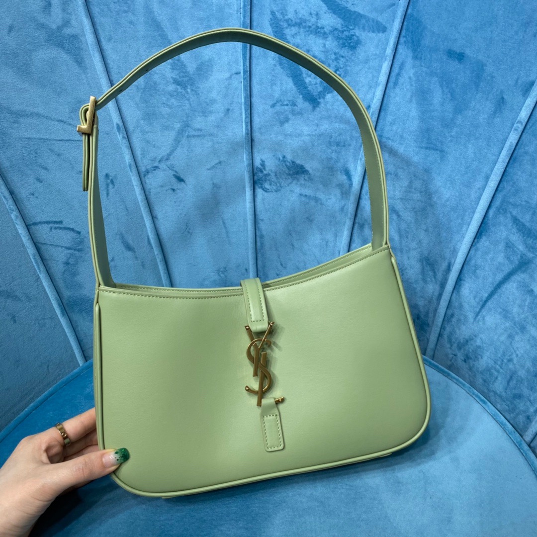 Sa1nt Lau*nt Le 5 À 7 Hobo Bag In Smooth Light Green For Women 9in/23cm Y51 6572282R20W3316