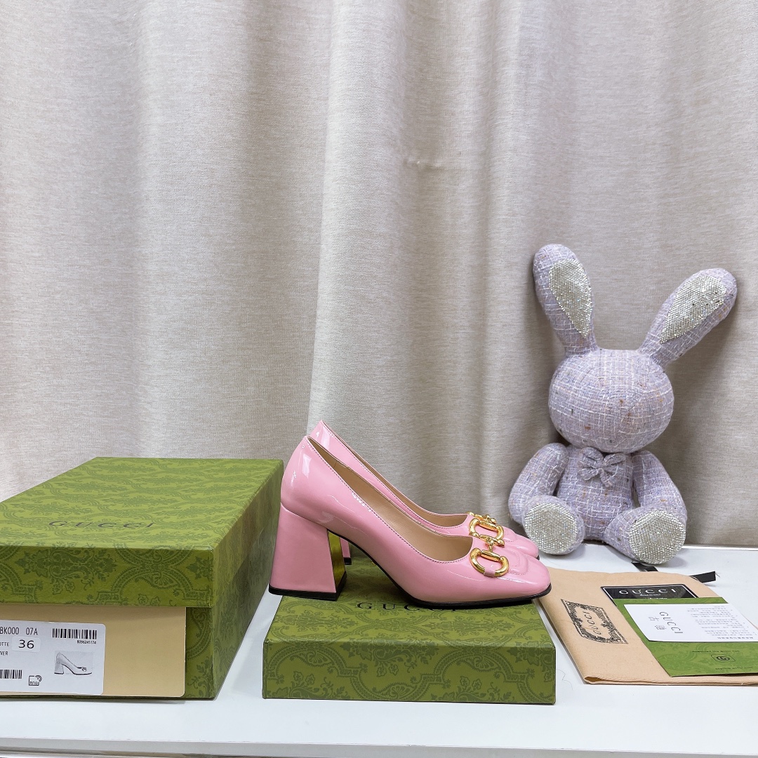 Gvc*1 Women’s Mid-Heel Ballet Flat With Horsebit Light Pink For Women GG