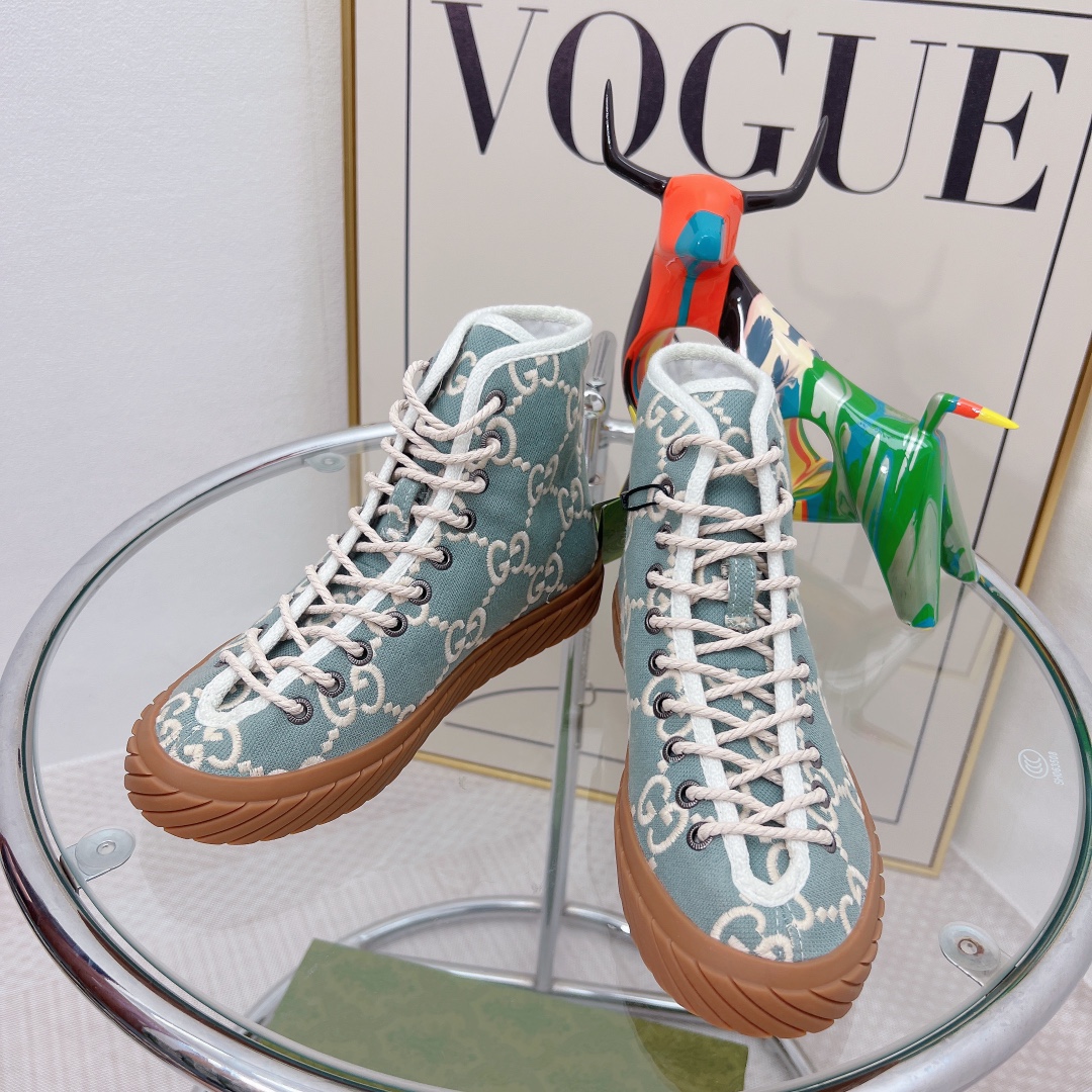 Gvc*1 Women’s High-Top Maxi GG Sneaker Grey For Women GG