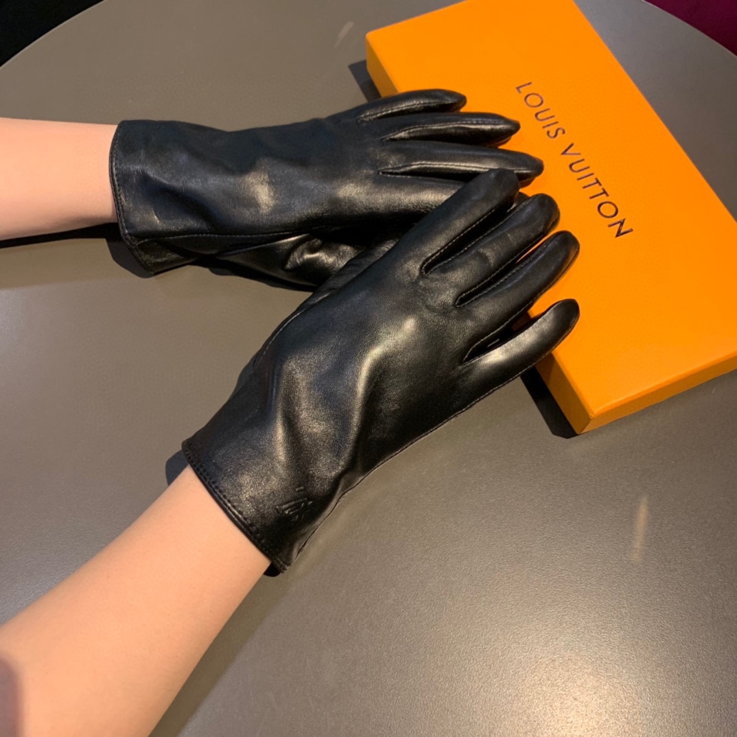 L0vis Vvtt0n Gloves In Black