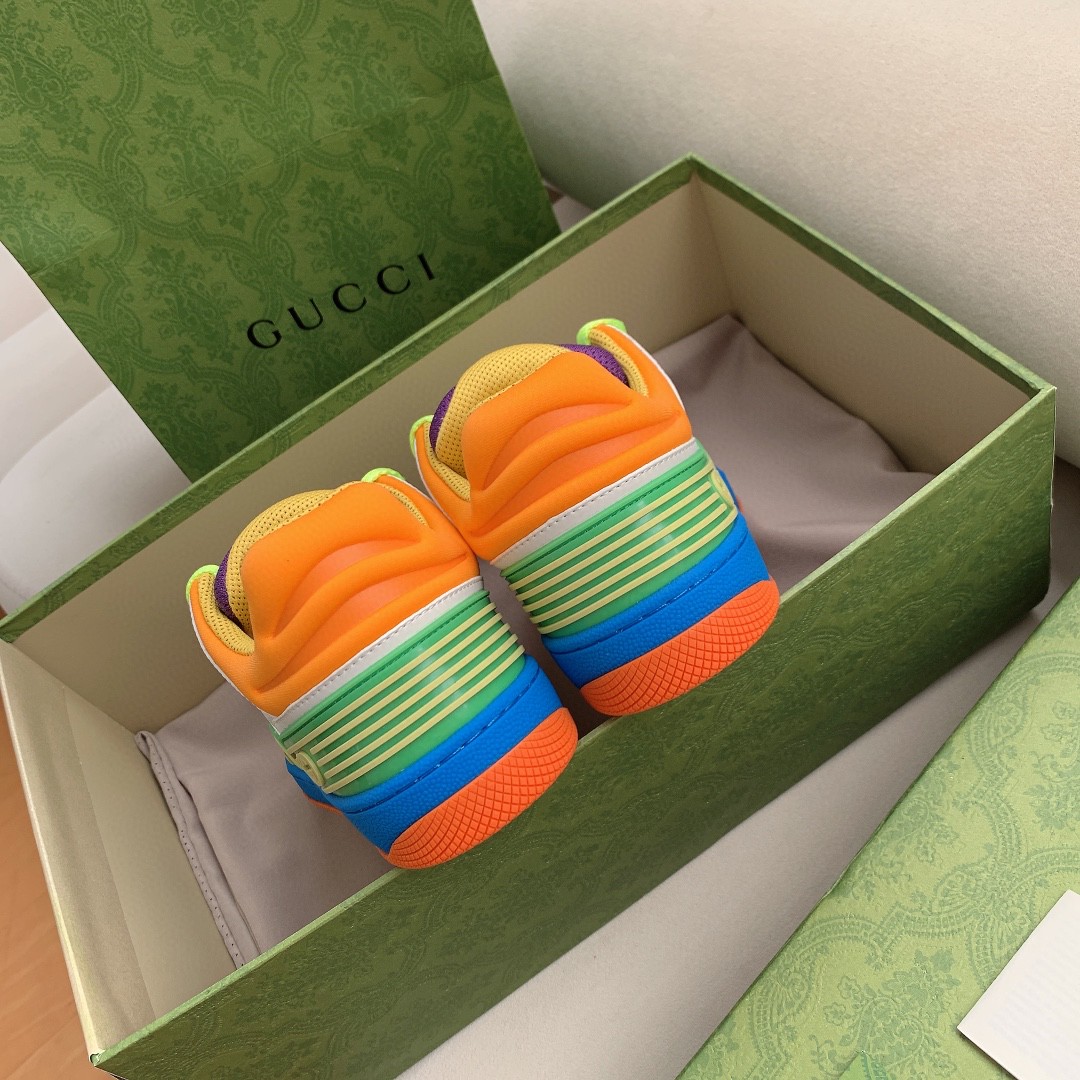 Gvc*1 Women’s Basket Sneaker White Green And Purple For Women 661310 2SH80 9062