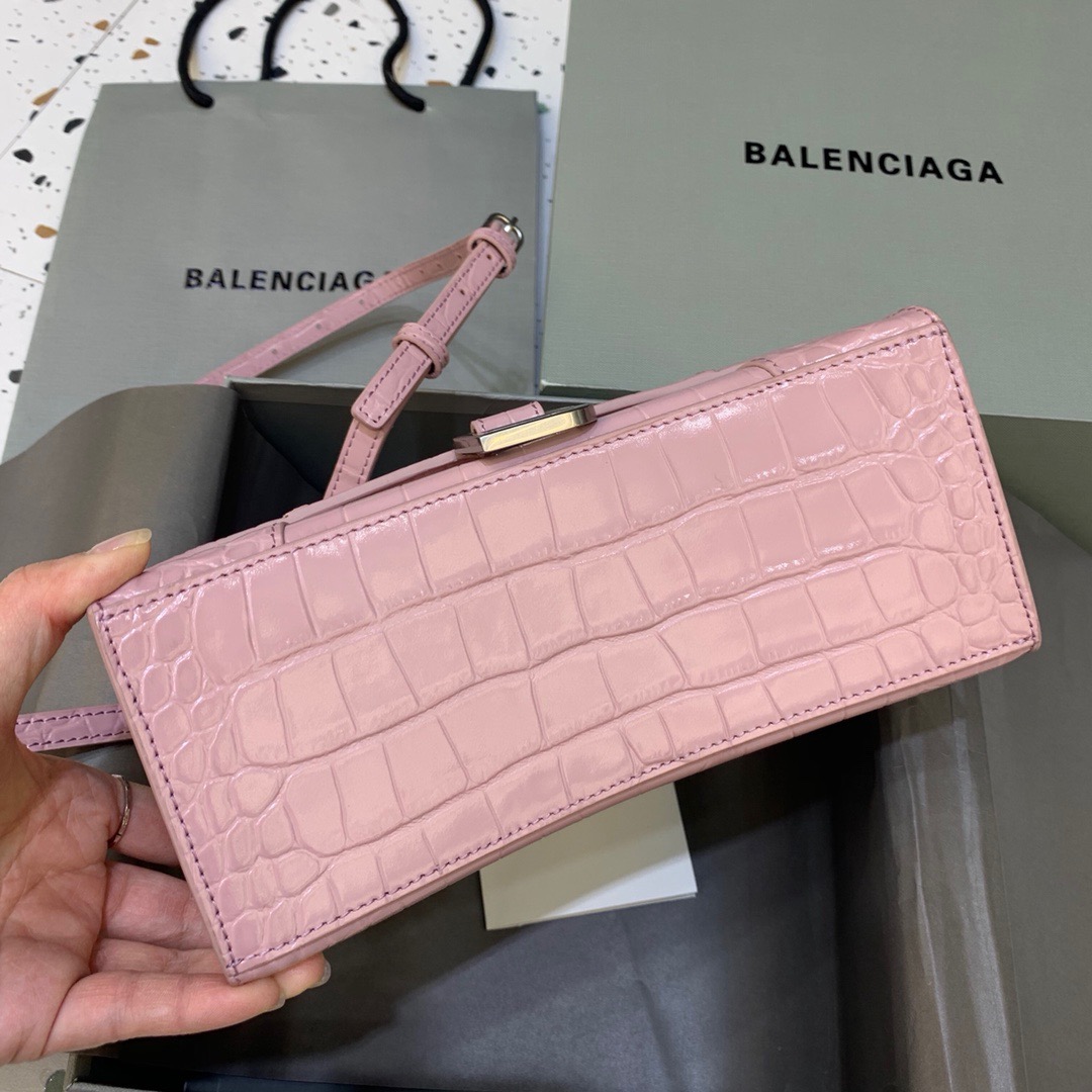 Ba1en*iaga Hourglass Small Handbag In Pink, For Women, Women’s Bags 9in/23cm 5935461LR6Y5906