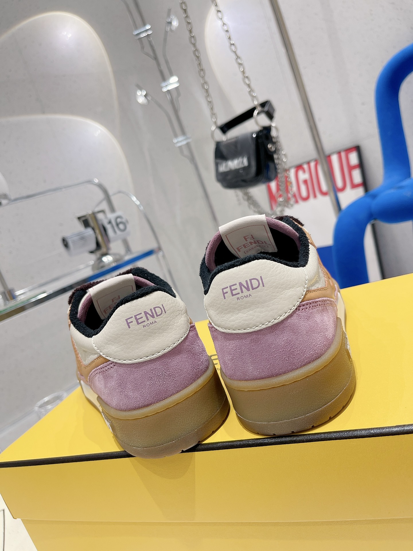 F**di Match Pink Low Tops For Women 8E8252AI1NF1H1C