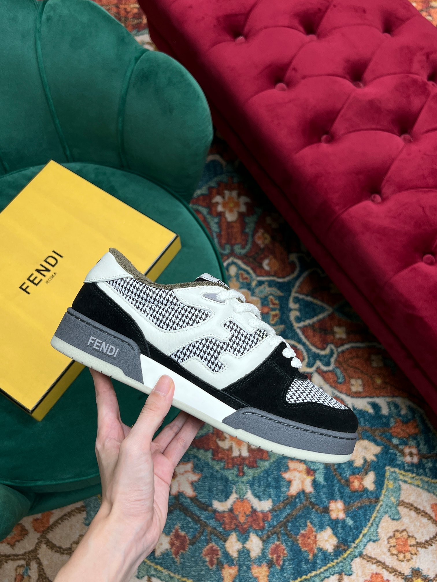 F**di Match Low Tops In Black For Women