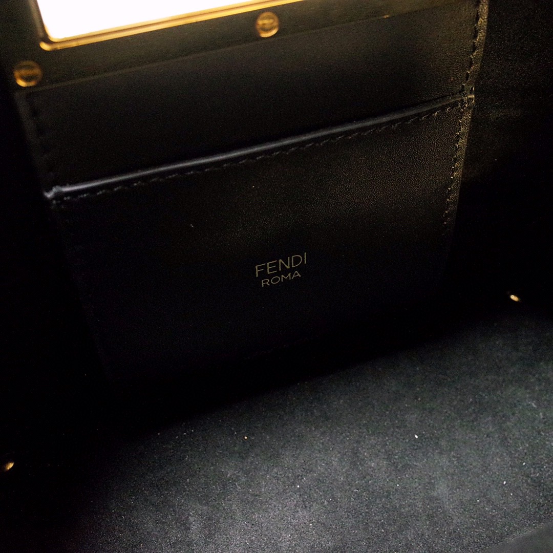 F**di Way Small Black Bag For Woman 20cm/8in 8BS054AAIWF0KUR