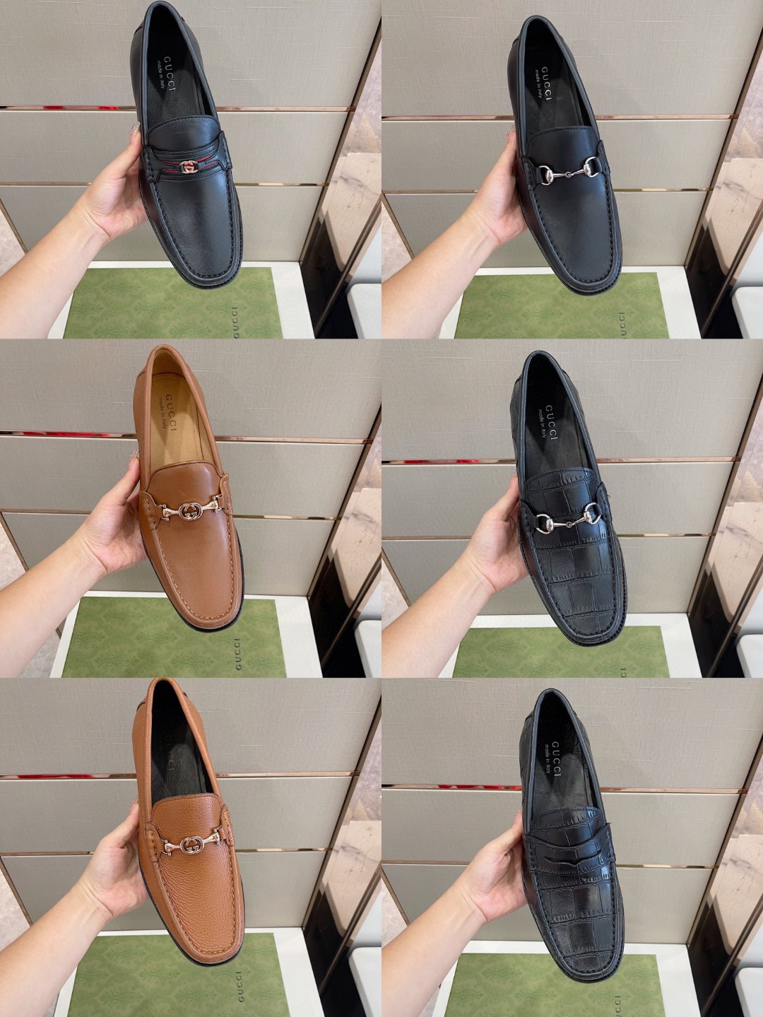 Gvc*1 Men’s Horsebit Crocodile Loafer Black For Men 699501 0GQ00