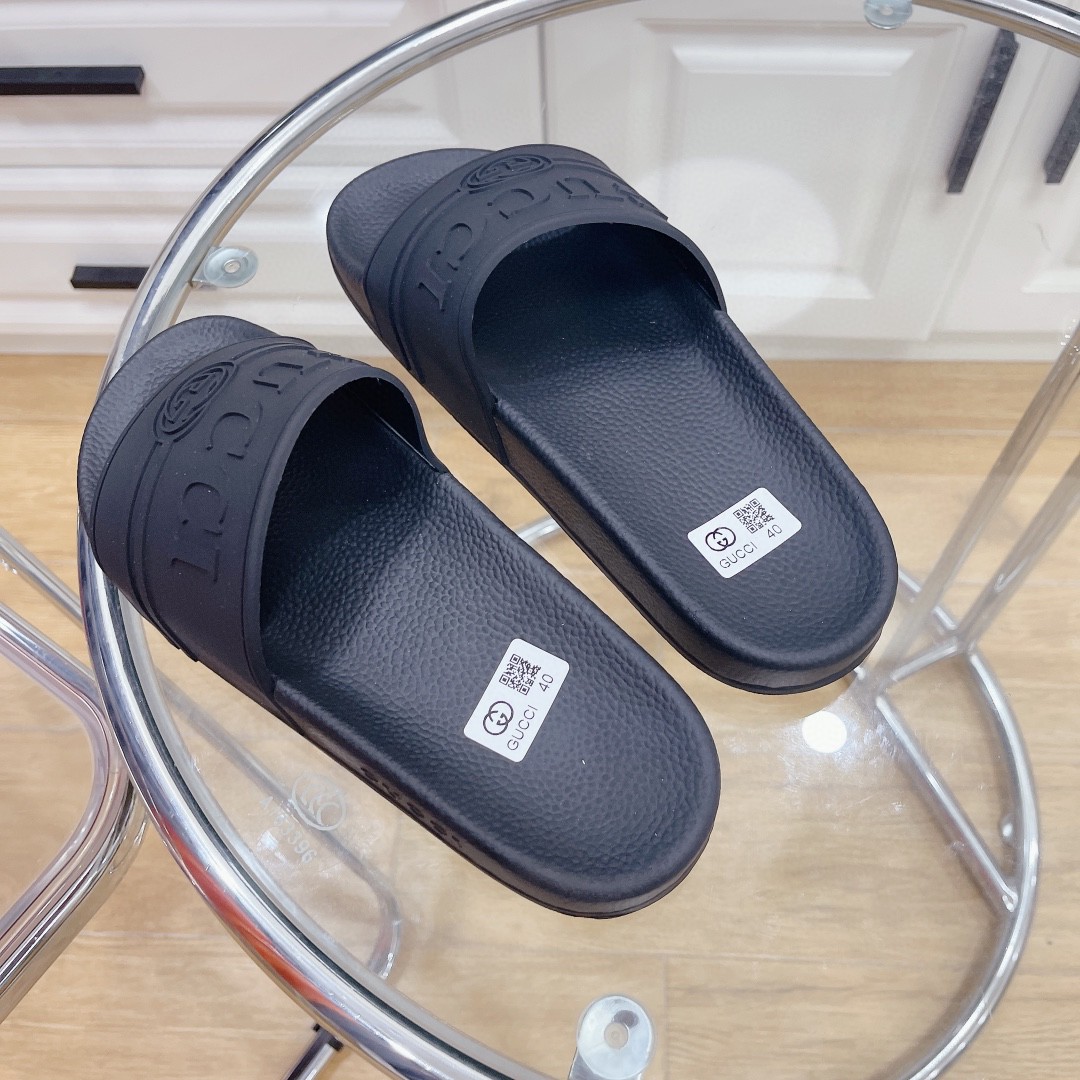 Gvc*1 Women’s Logo Rubber Slide Black For Women 522887 JCZ00 1031