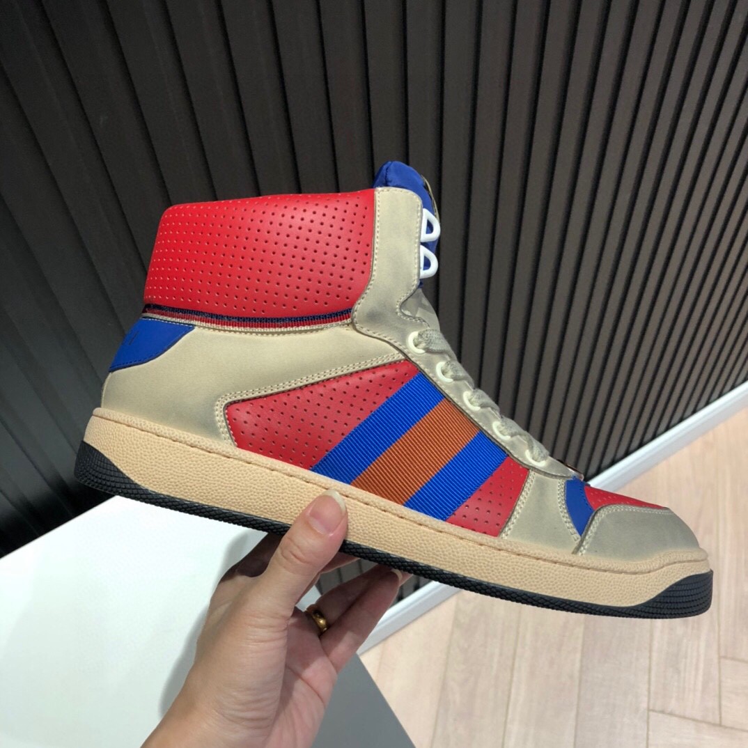 Gvc*1 Men’s Screener High-Top White Red Blue For Men 5637309