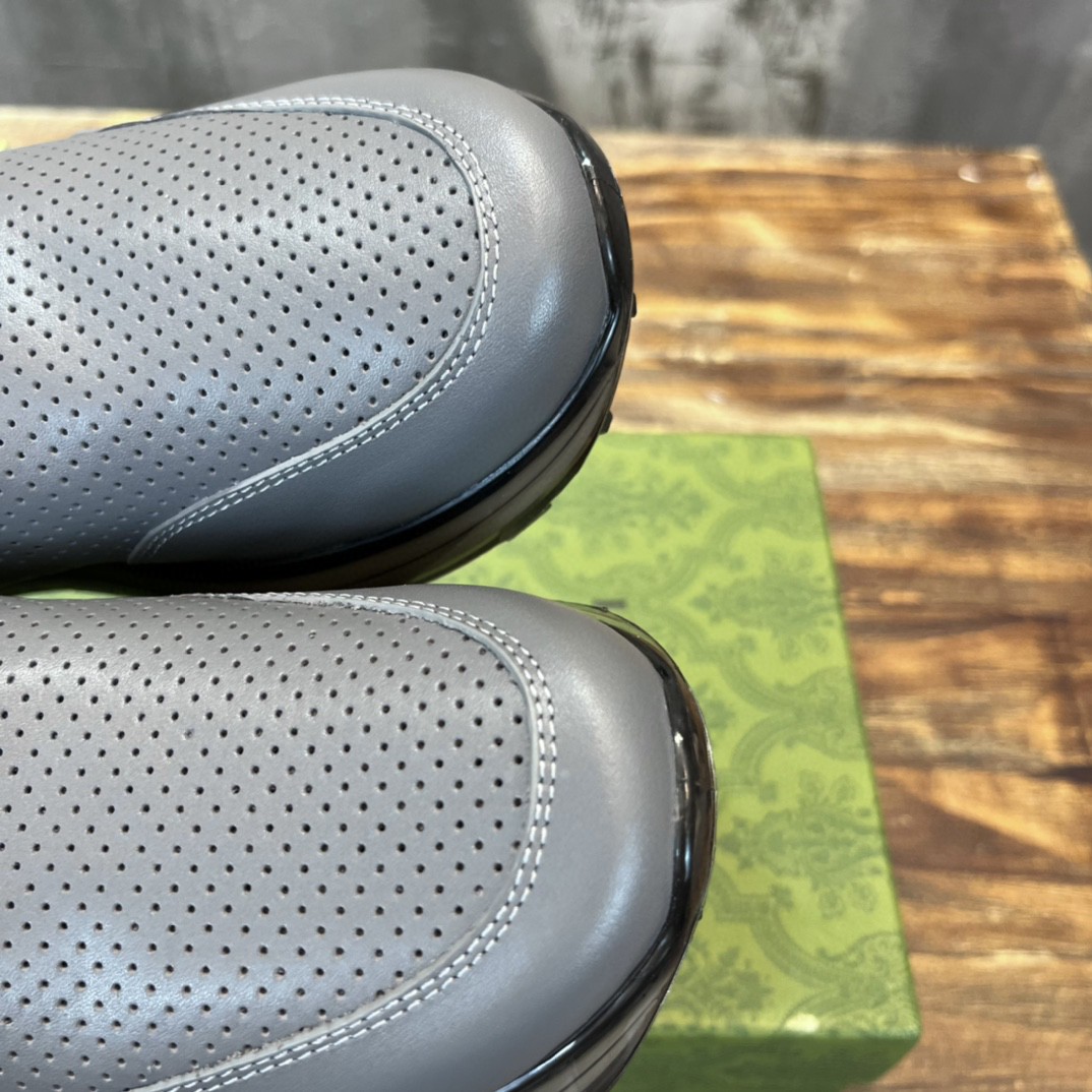 Gvc*1 Men’s Perforated Slip On Sneaker Gray For Men 407364