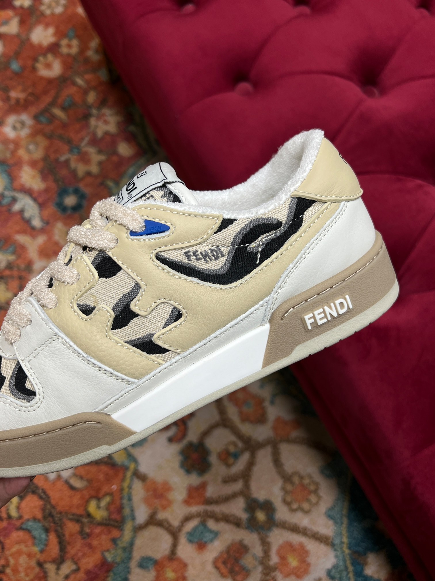 F**di Match Low Tops In Beige For Women