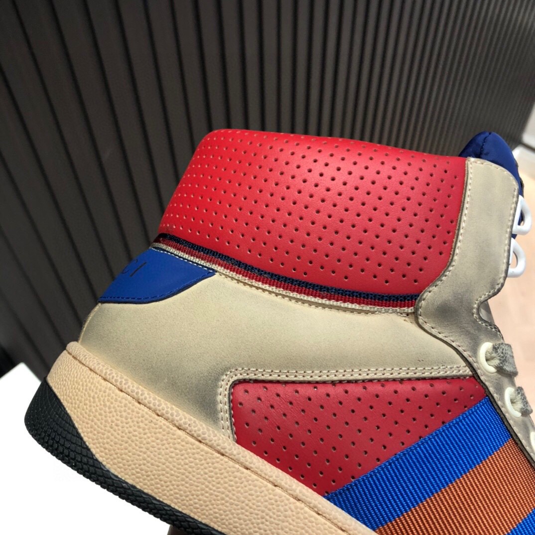 Gvc*1 Men’s Screener High-Top White Red Blue For Men 5637309