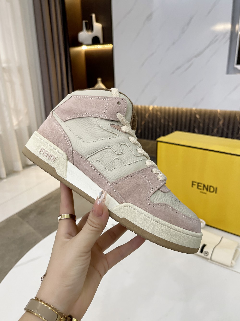 F**di Low Tops In Pink For Women