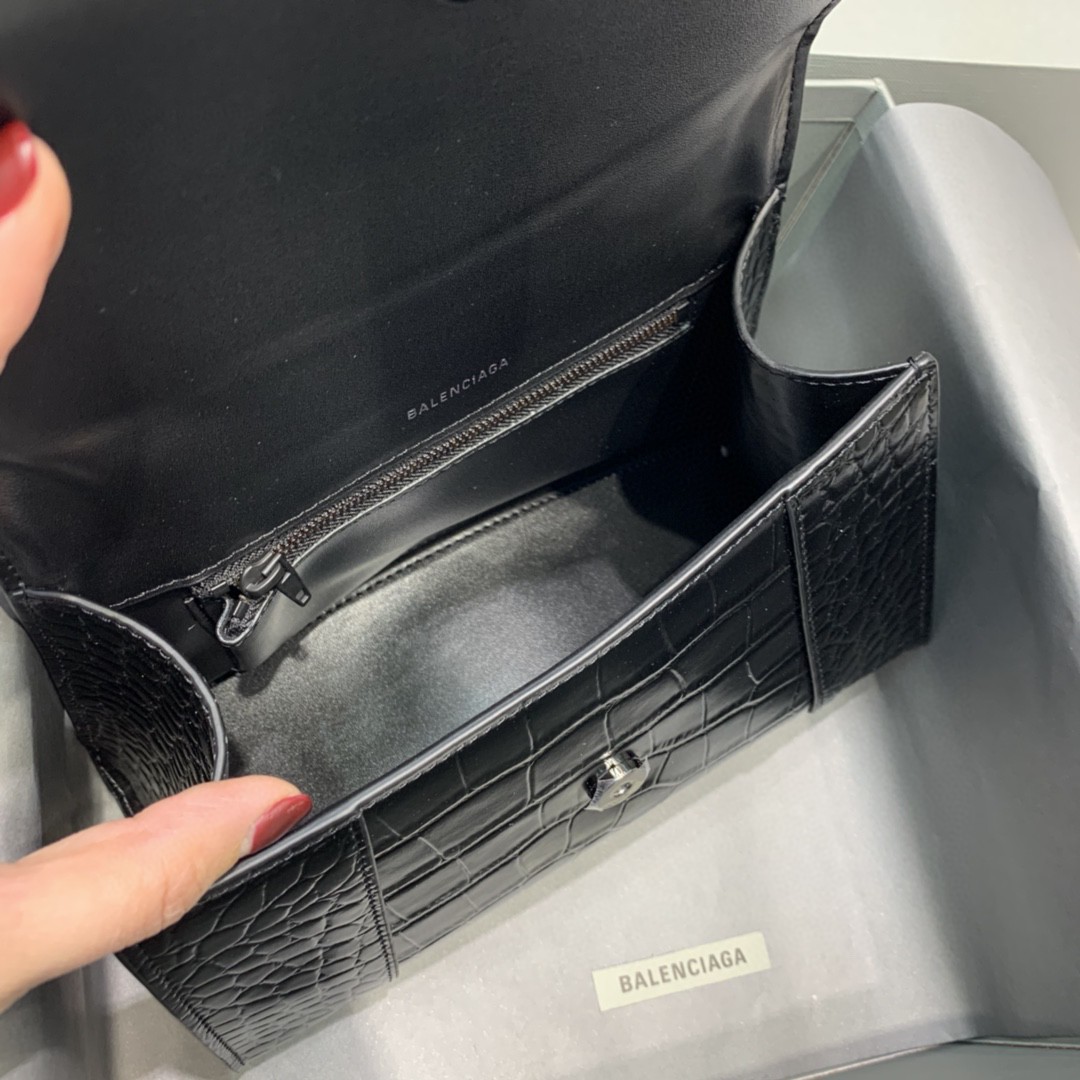 Ba1en*iaga Hourglass Small Handbag In Black, For Women, Women’s Bags 9in/23cm