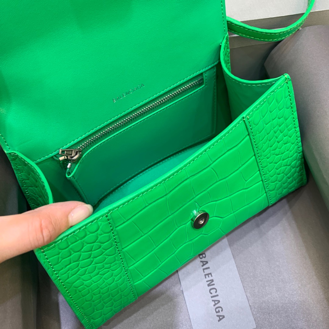 Ba1en*iaga Hourglass Small Handbag In Bright Green, For Women, Women’s Bags 9in/23cm