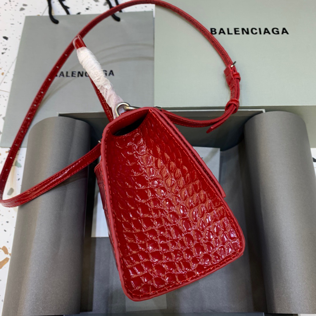Ba1en*iaga Hourglass Small Handbag In Red, For Women, Women’s Bags 9in/23cm