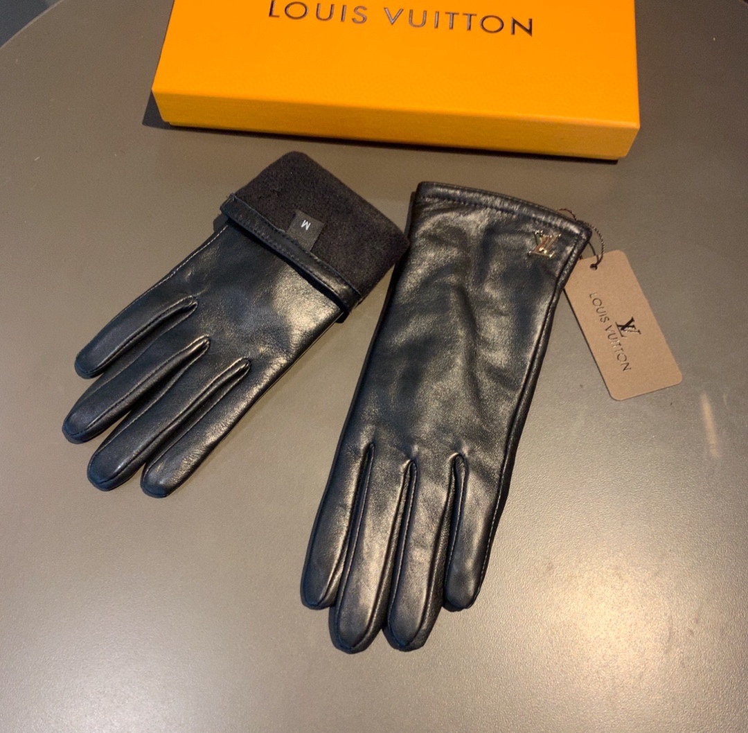 L0vis Vvtt0n Gloves In Black