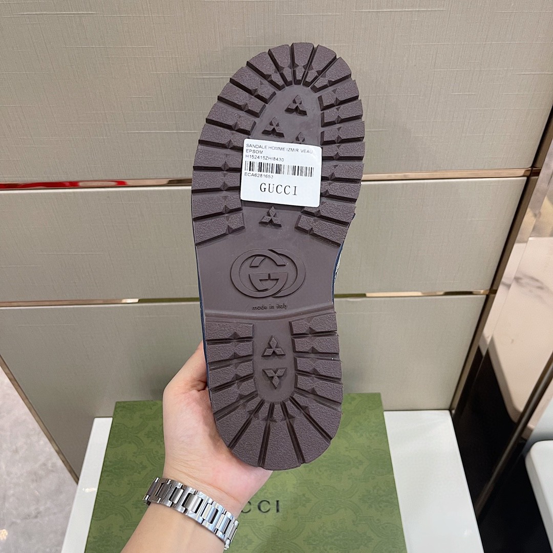 Gvc*1 Men’s GG Svp*me Slide Sandal Blue And Beige For Men ‎624879